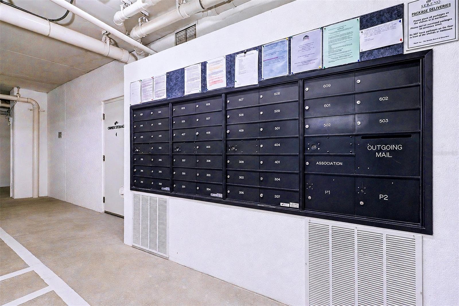 .. Private Mailboxes by Main Lobby Inside Garage. - 15208 GULF BLVD #404, MADEIRA BEACH