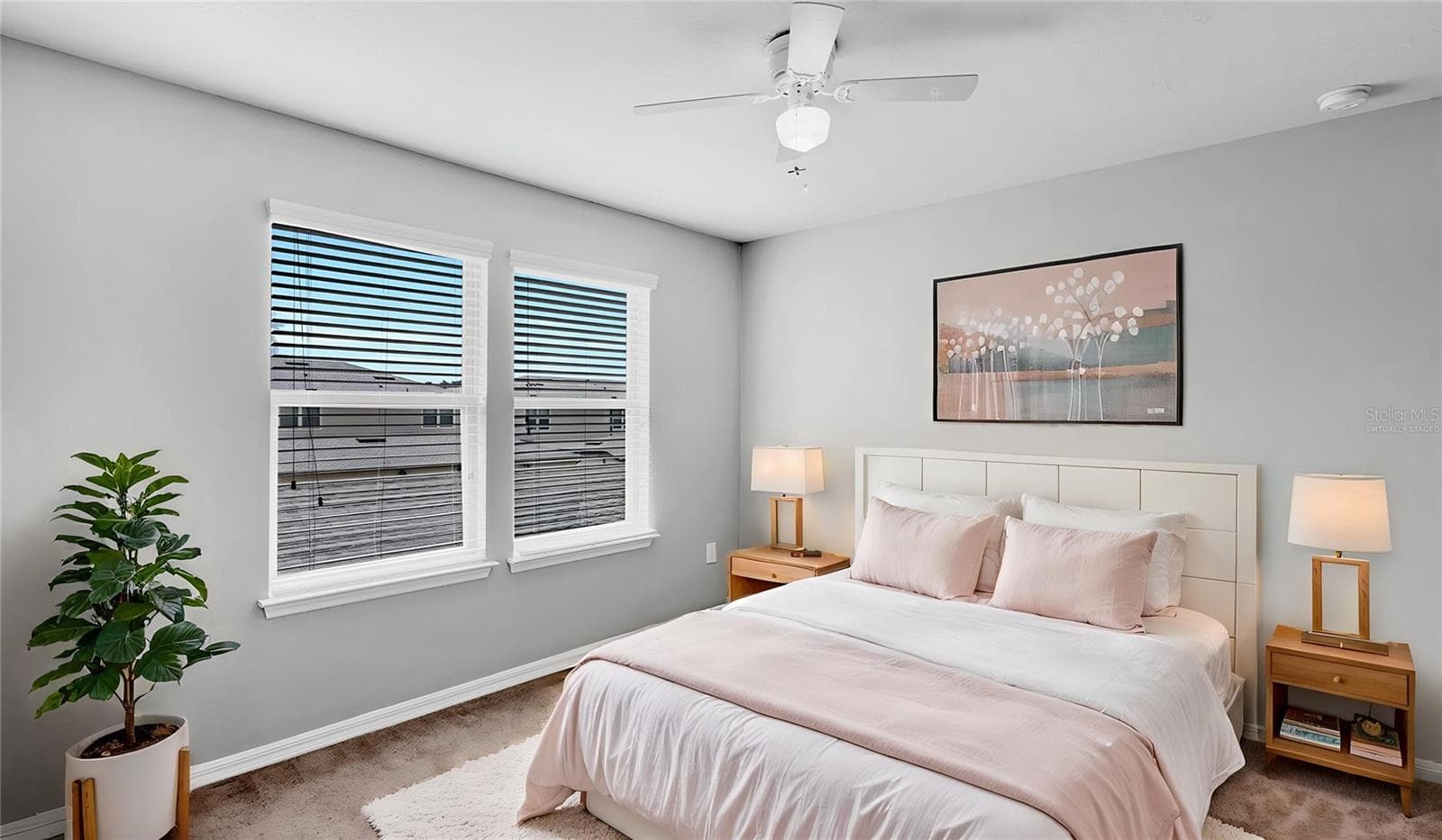 bedroom 2, virtually staged - 5044 WALKER ST, ST CLOUD