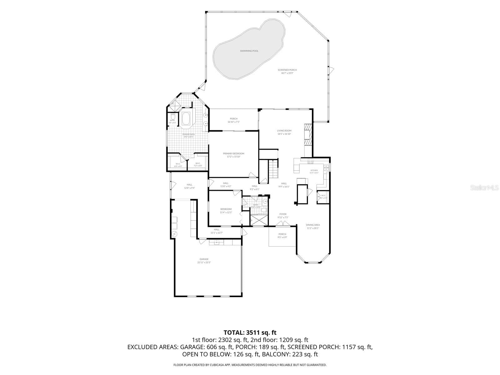 Not to scale - 3931 POMPANO DR SE, ST PETERSBURG