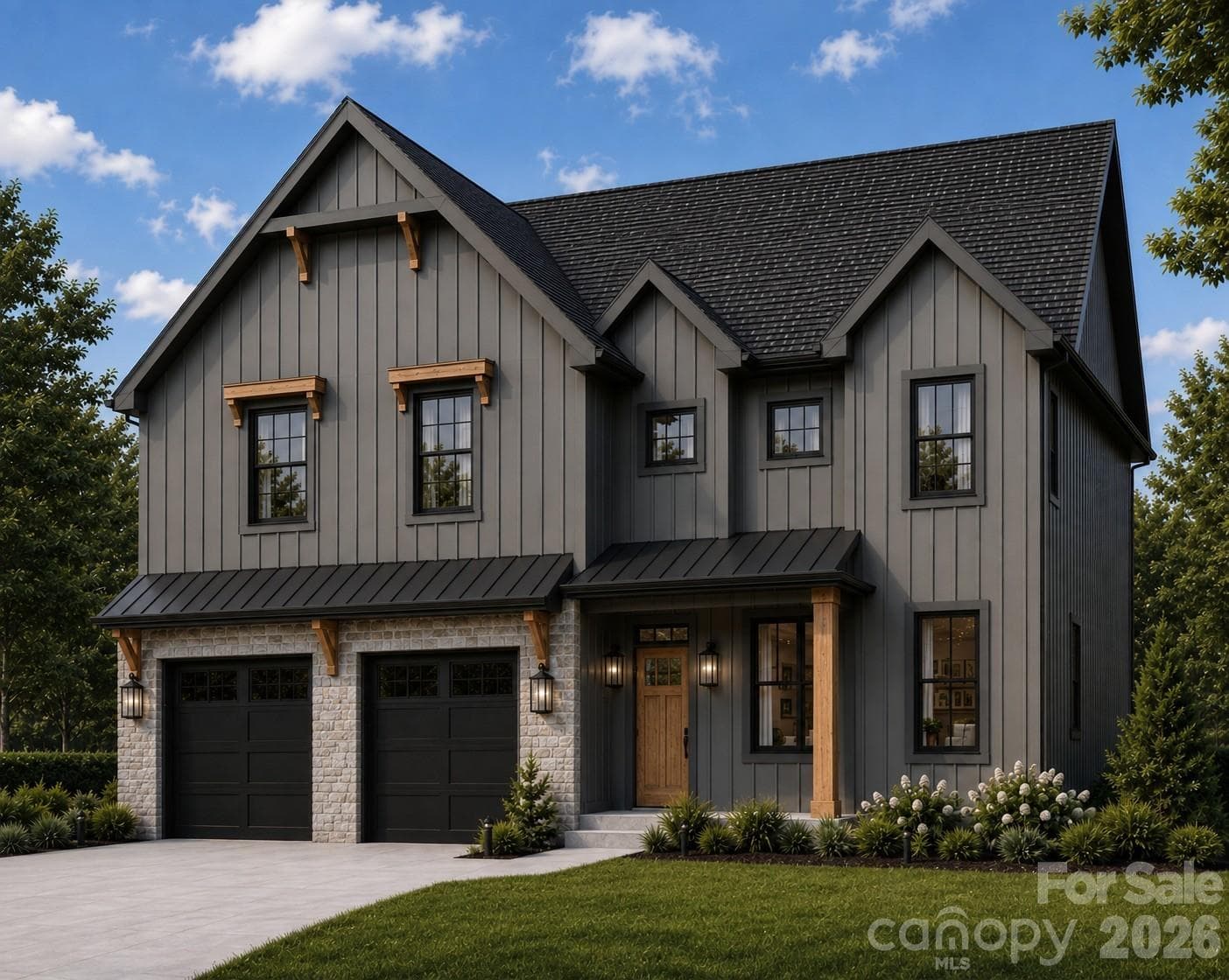 Front exterior rendering - Matthews