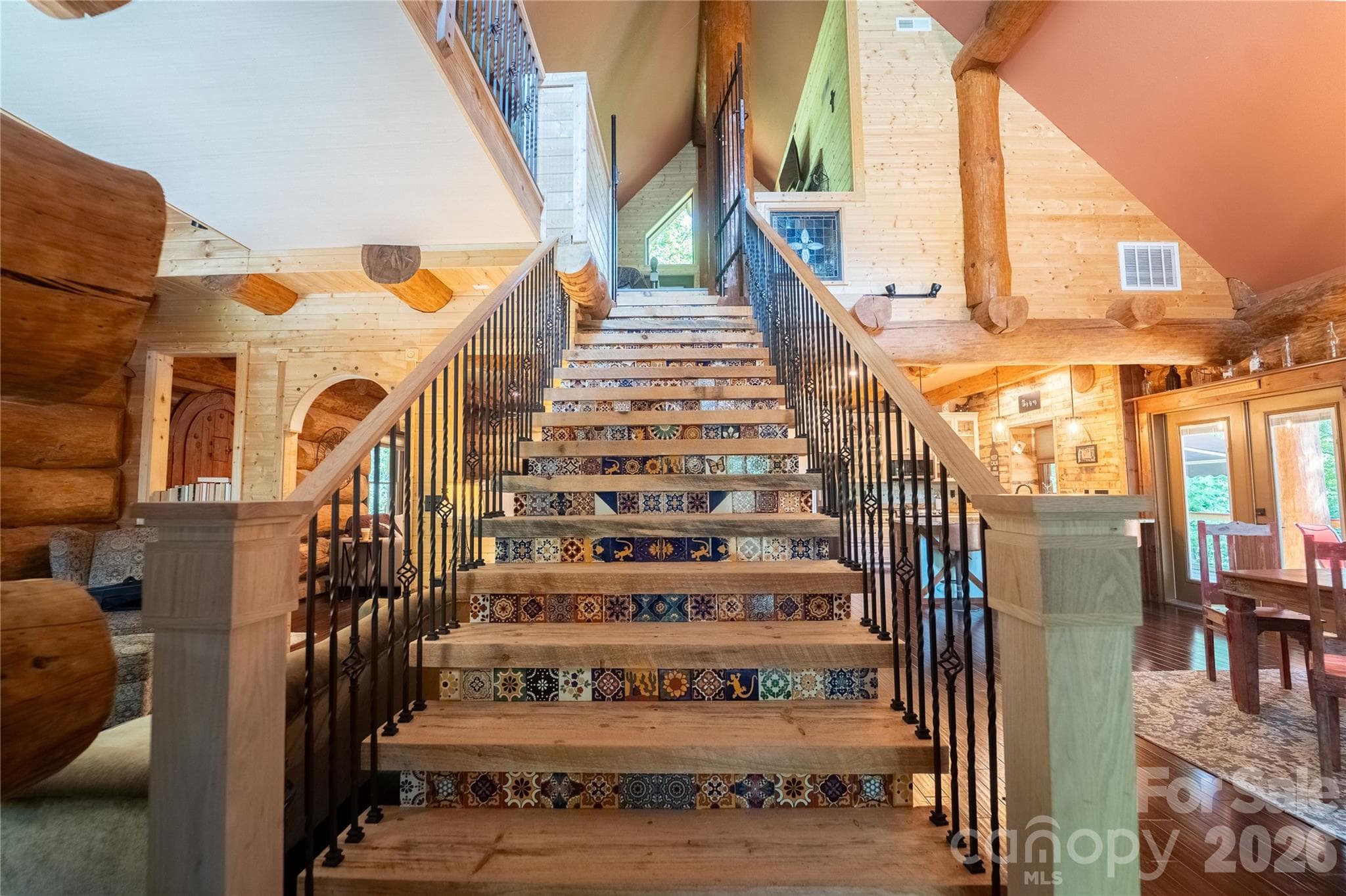 stairs to loft - 142 W Southwood Drive, Brevard