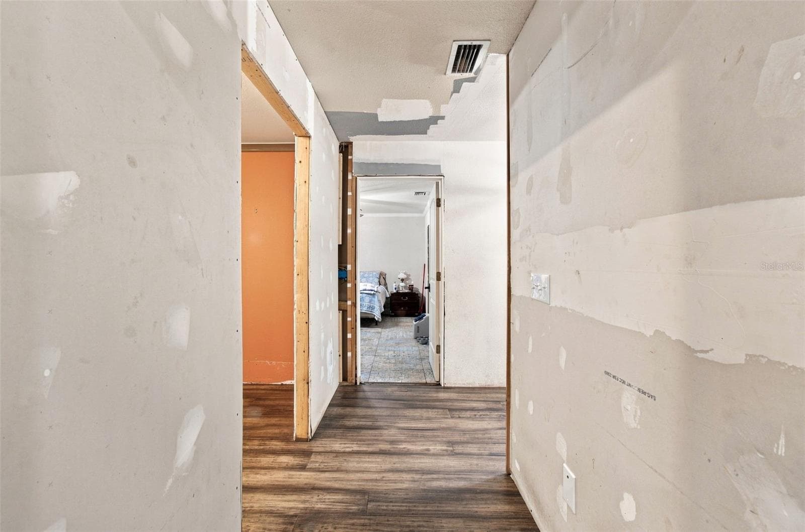 Unfinished hallway to kitchen/office - 2219 NEW JERSEY RD, LAKELAND