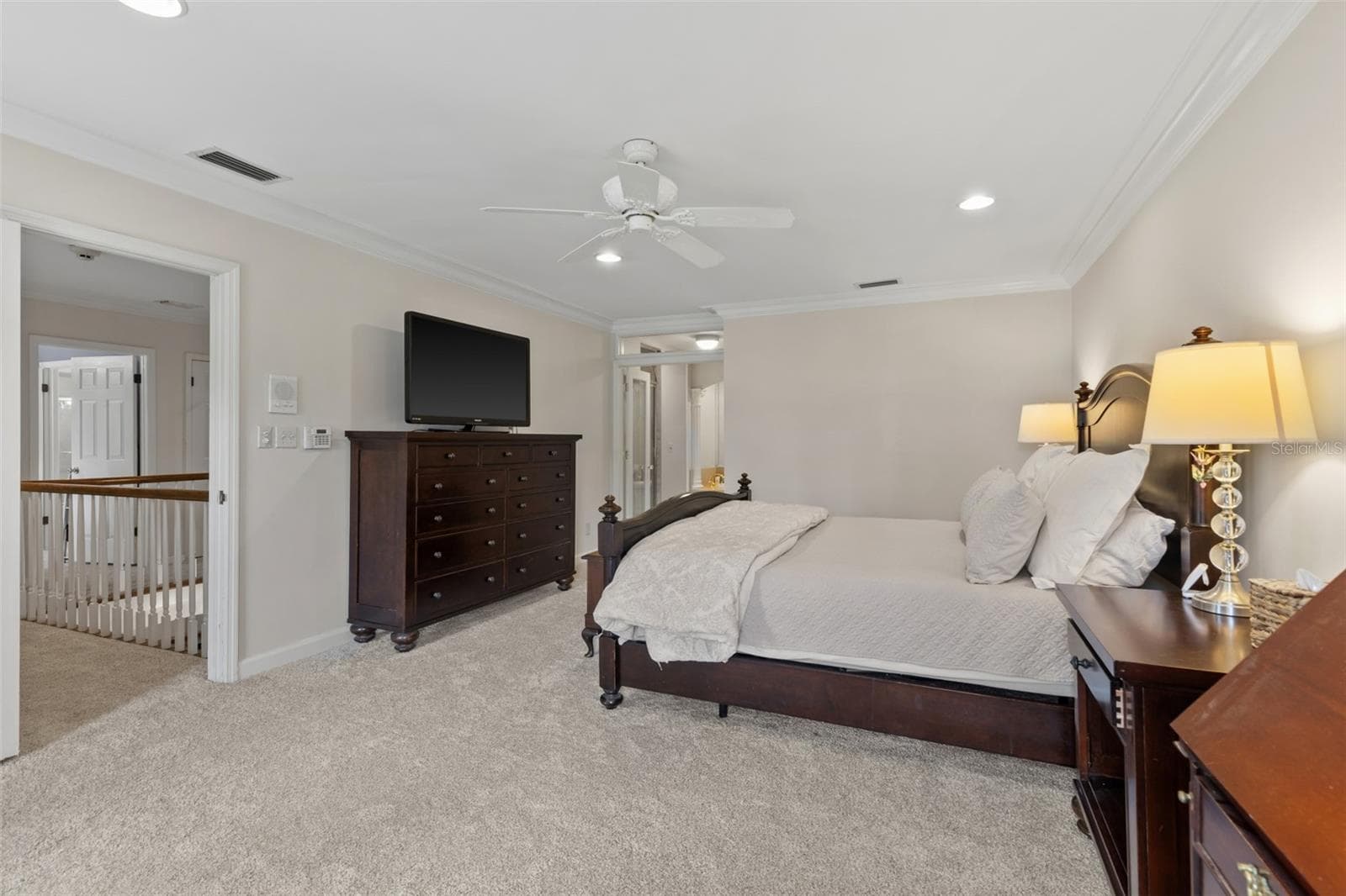The Primary Bedroom is spacious and features brand new carpet in Sept 2026. - 4603 DOGWOOD HILLS CT, BRANDON