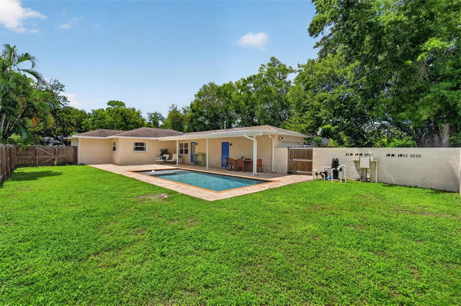 View of Backyard/Pool - 6505 1ST AVE N, ST PETERSBURG