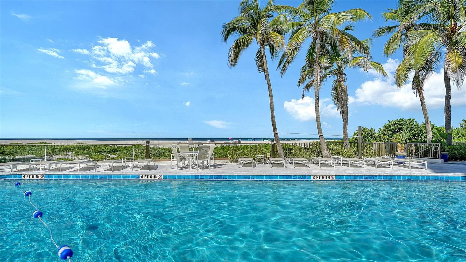 Beach front pool - 1100 BENJAMIN FRANKLIN DR #204, SARASOTA