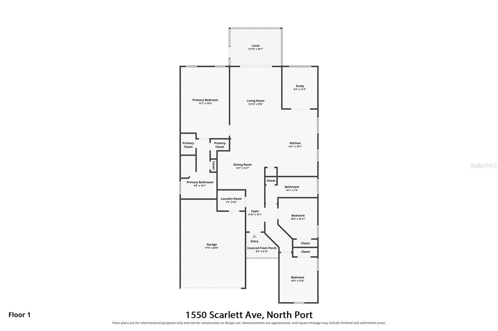 Single Family Residence at 1550 SCARLETT AVE, NORTH PORT, photo 29 of 48