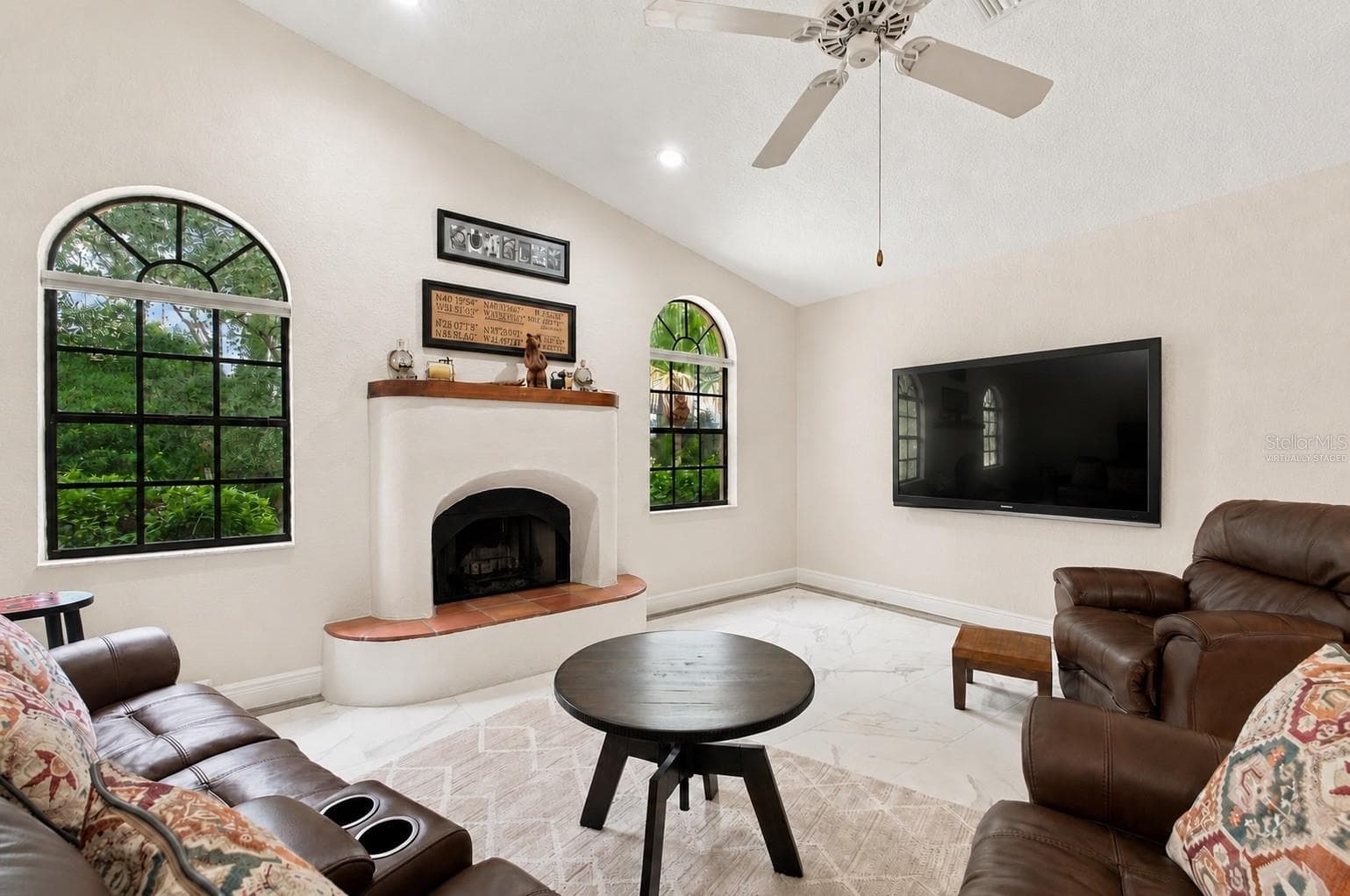 Virtually StagedLiving room - 10307 WATERS EDGE CT, WEEKI WACHEE