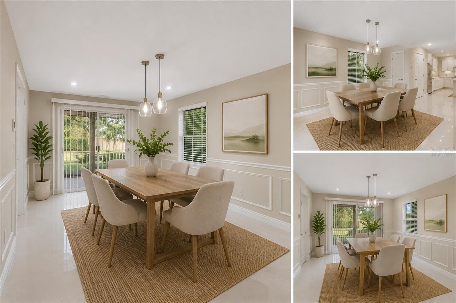 Virtually Staged Dining Room - 8604 MILL CREEK LN, HUDSON
