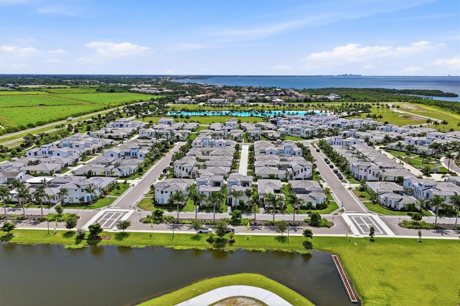 lake across the street - 5935 REDBAY BLVD, BRADENTON
