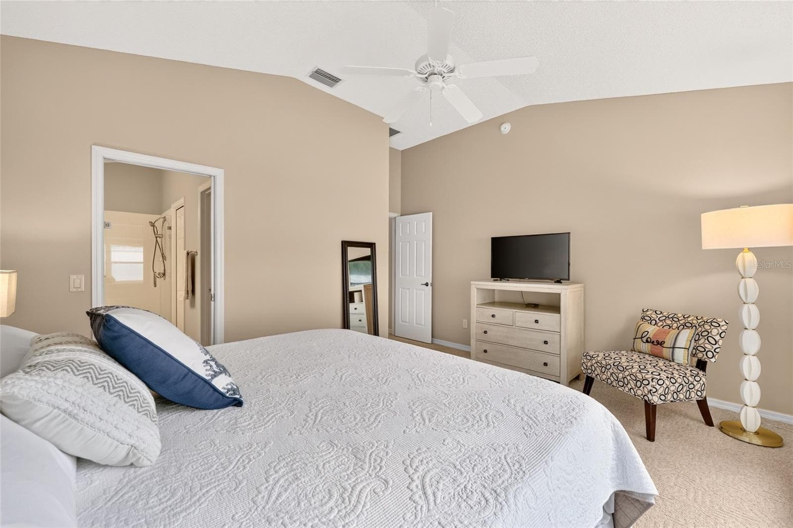 Looking back towards bedroom entrance and pocket door leading to the ensuite bath! - 17198 SE 84TH KNIGHT AVE, THE VILLAGES