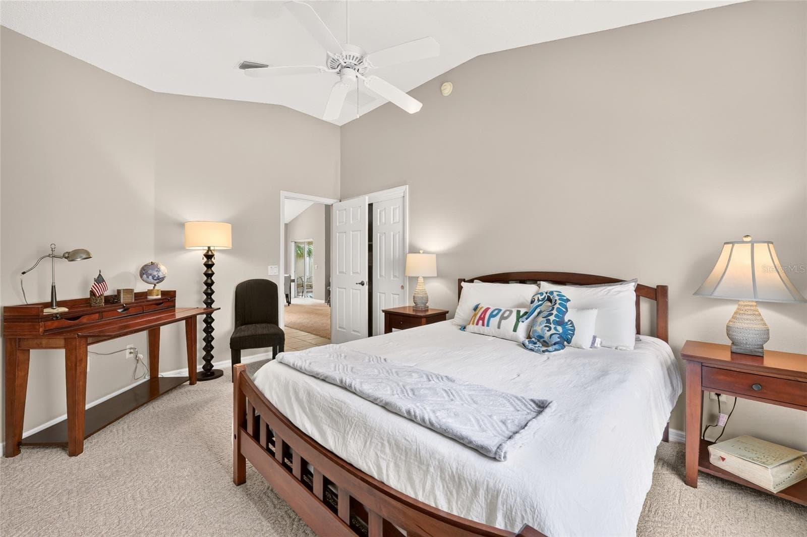 Bedroom #2 with California Closets organizers in closet! - 17198 SE 84TH KNIGHT AVE, THE VILLAGES