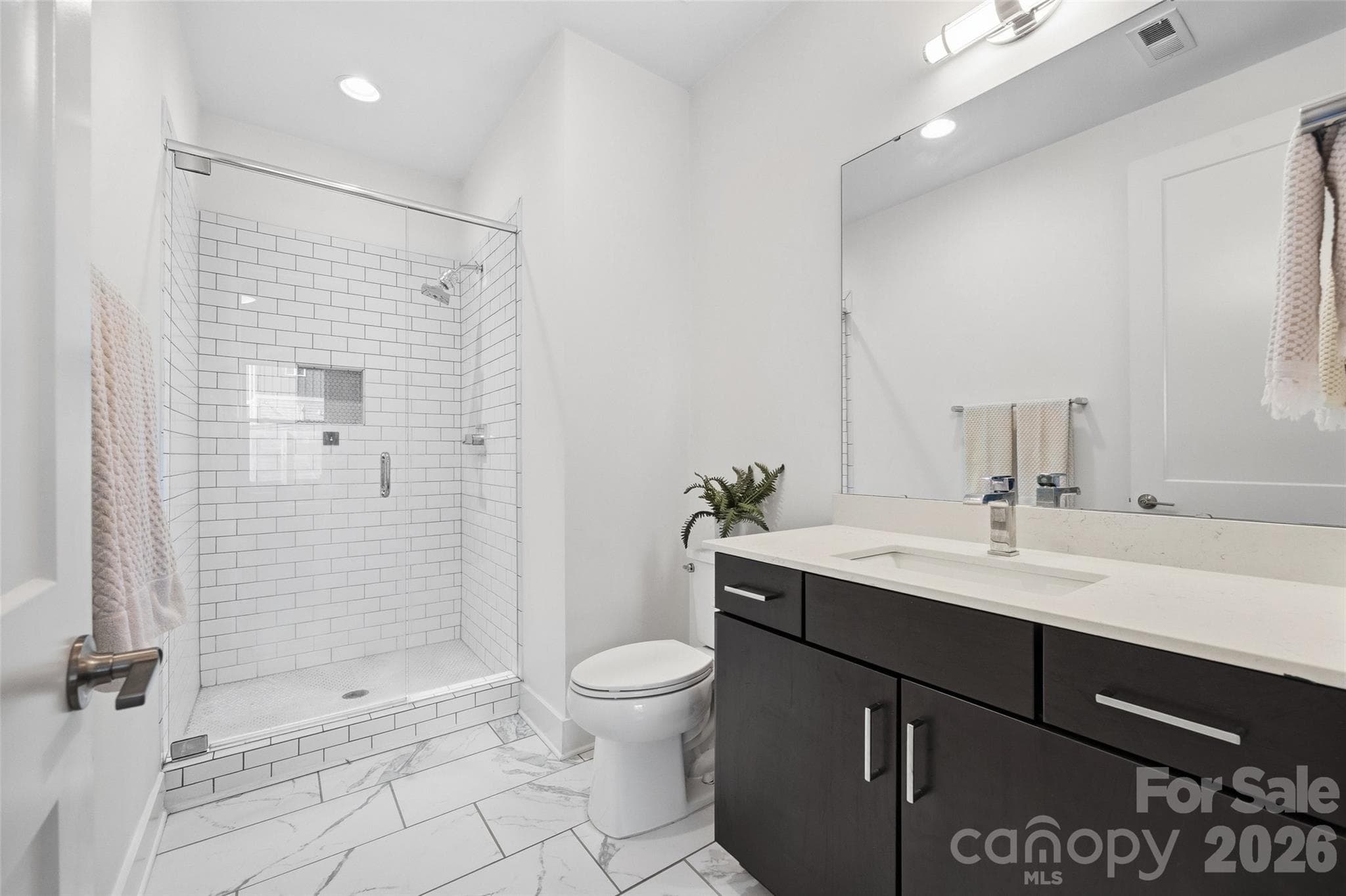 Private full bath for lower-level suite - 1633 Duckworth Avenue, Charlotte