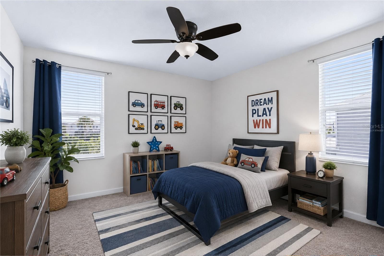 Virtually staged image. Bedroom 3. - 12016 FICTION AVE, ORLANDO