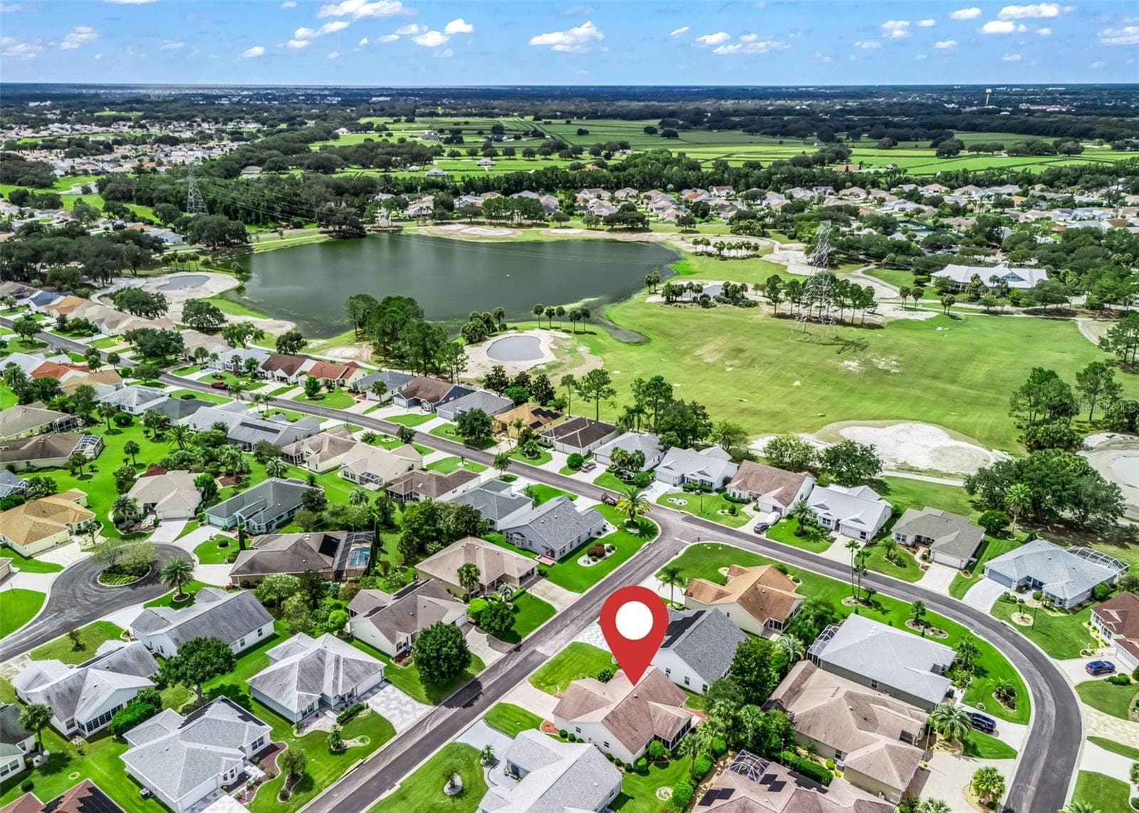 Aerial View - 1506 AQUINO LN, THE VILLAGES