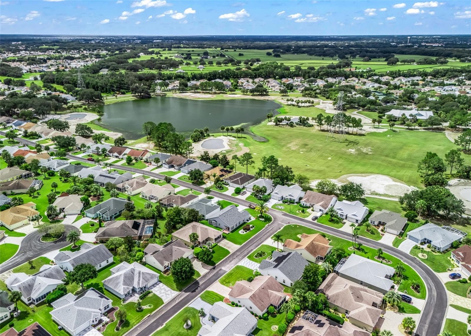 Aerial View - 1506 AQUINO LN, THE VILLAGES