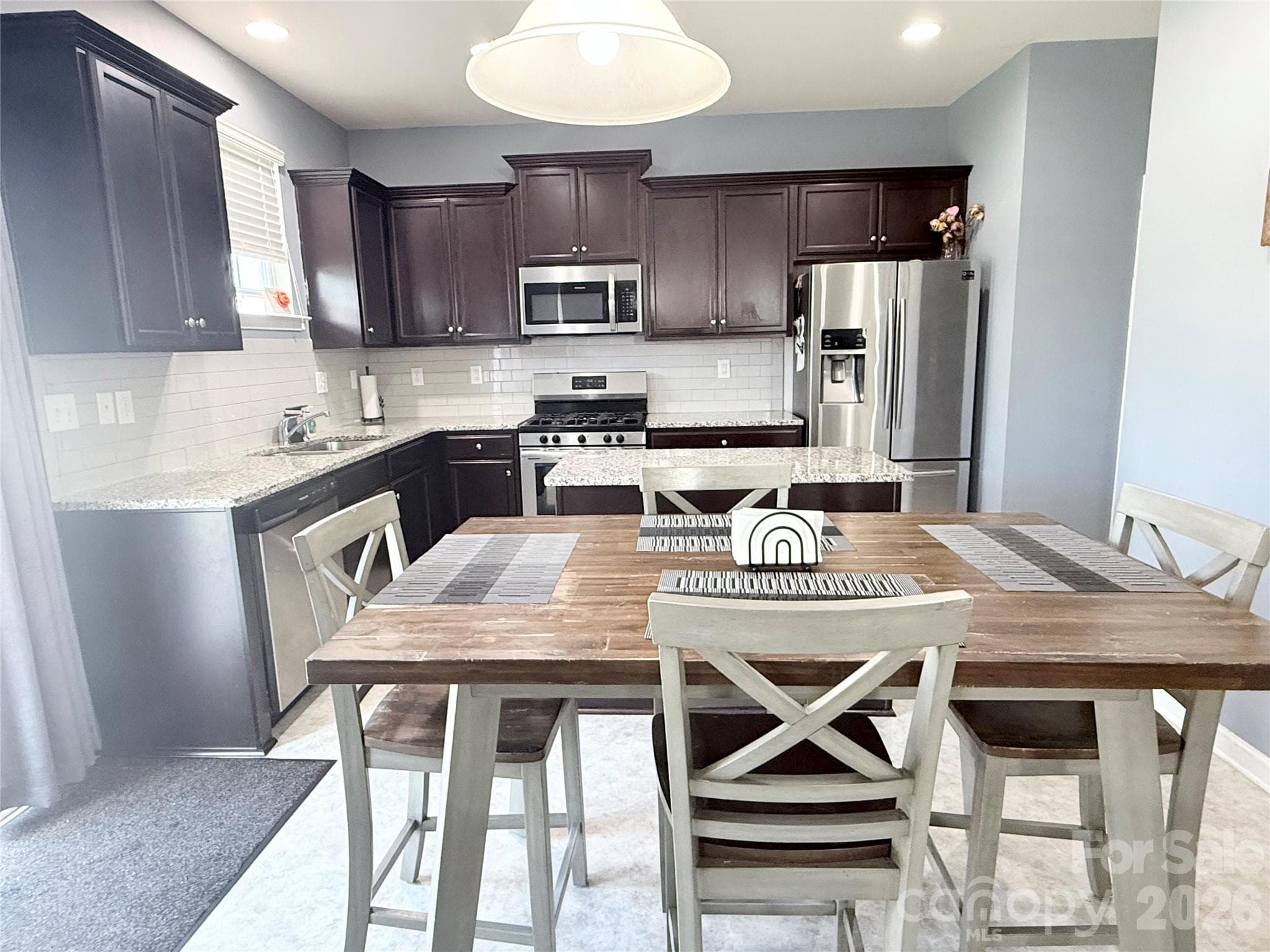 Dining area/Kitchen - 107 Longleaf Drive, Mooresville