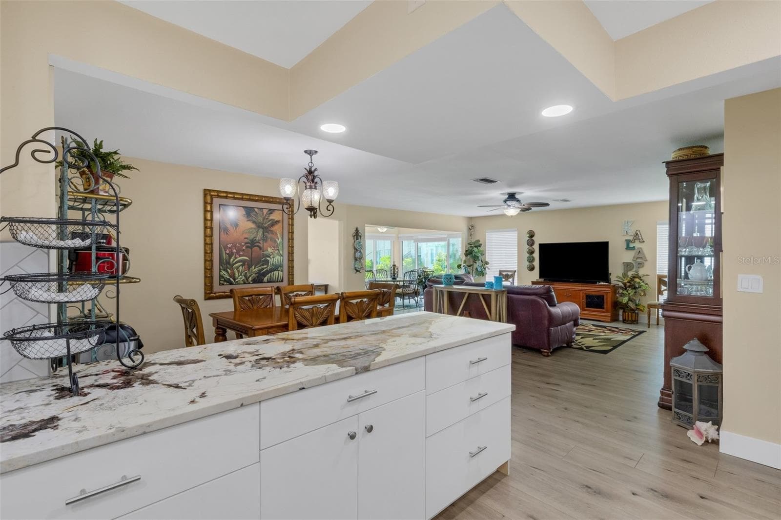 Island Kitchen Open to Living Room and Dining Area - 112 ELMWOOD CIR #112, SEMINOLE