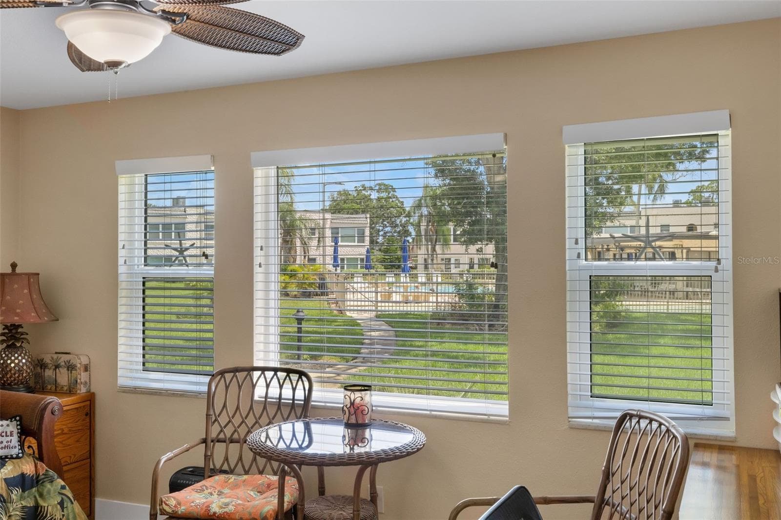 View of Pool and Clubhouse From 3rd Beddroom/Home Office - 112 ELMWOOD CIR #112, SEMINOLE