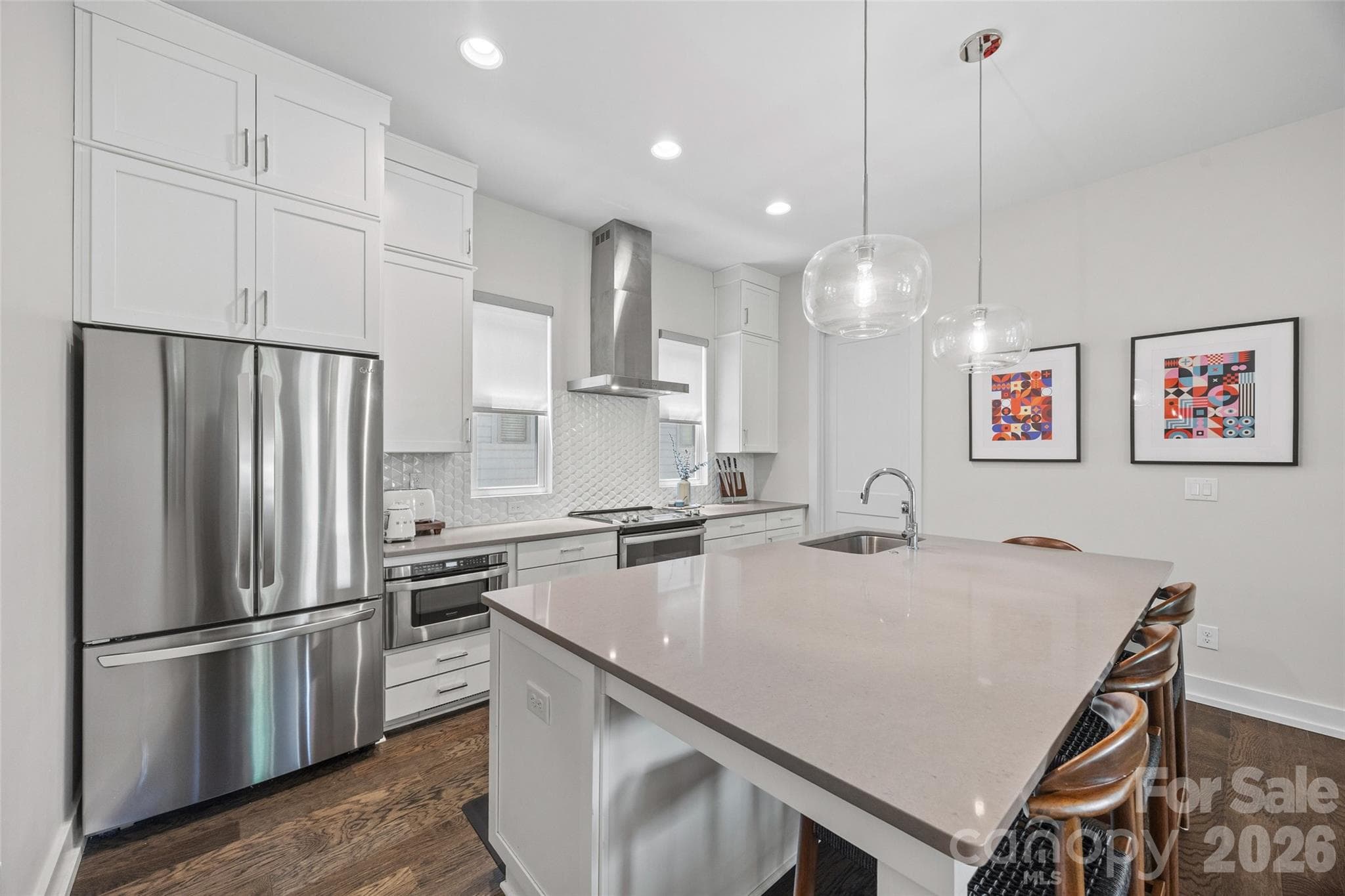 Large island + walk-in pantry - 4017 Plaza Row Court, Charlotte