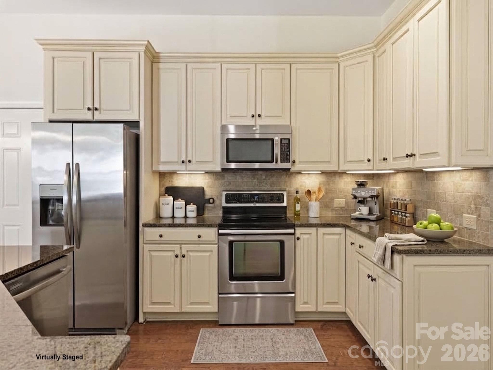 Spacious Kitchen; 42" painted and glazed cabinets, soft-close drawers! - 6832 Charter Hills Road, Charlotte