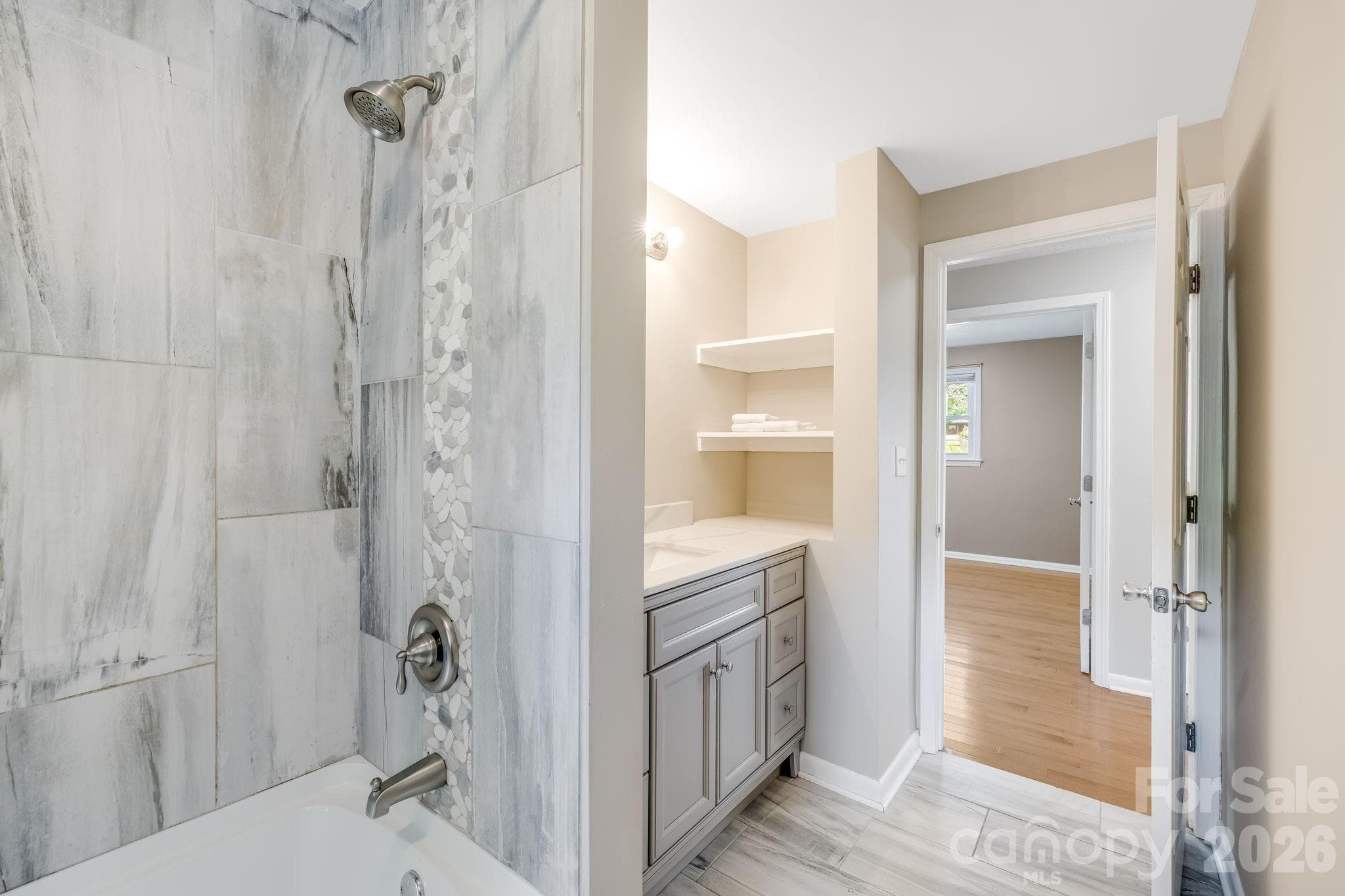 Hall Bathroom - 409 Oak Street Extension, Forest City