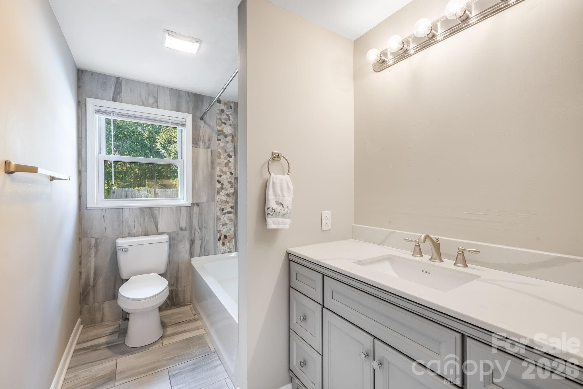 Hall Bathroom - 409 Oak Street Extension, Forest City
