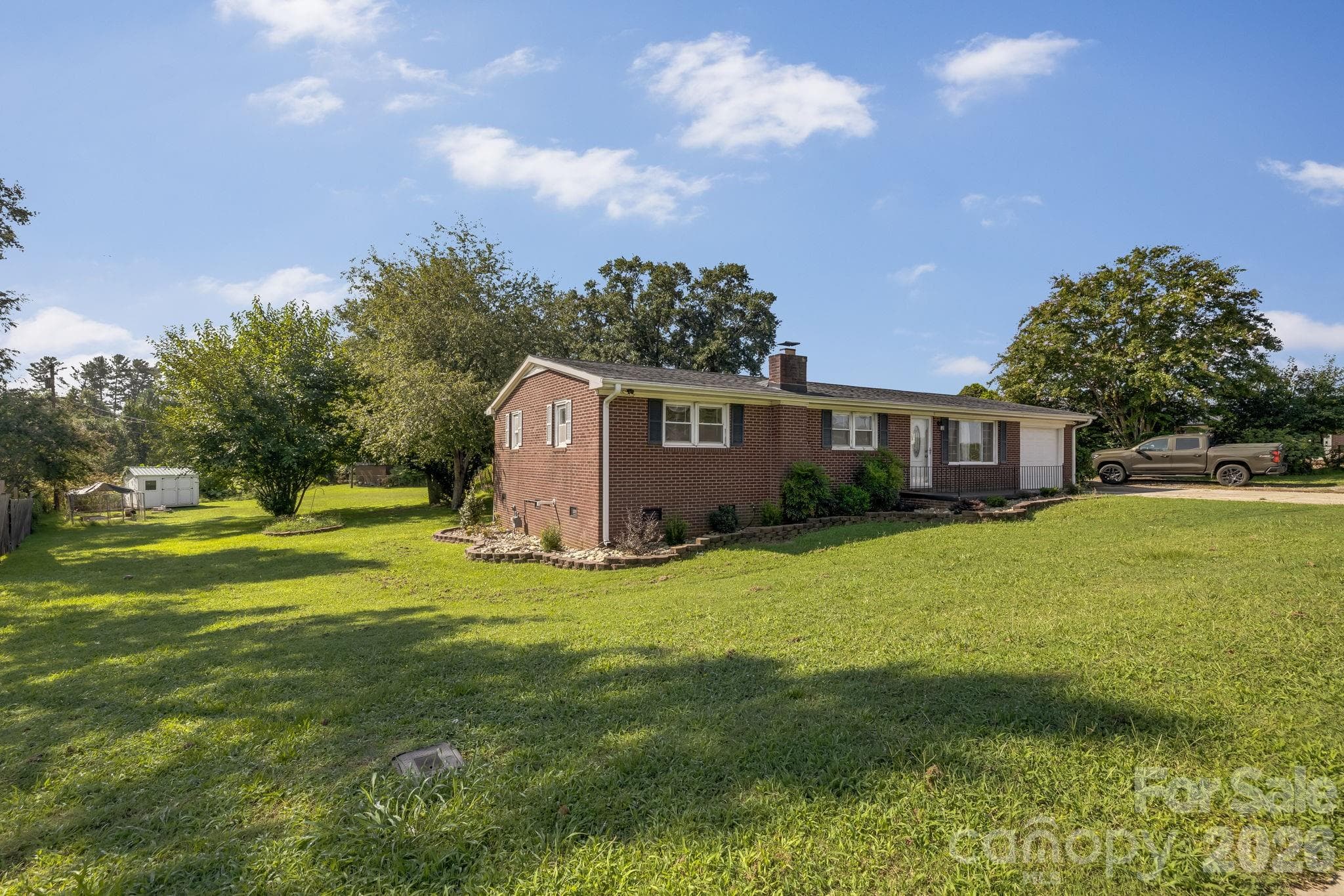House sits on half an acre of usable land. - 409 Oak Street Extension, Forest City