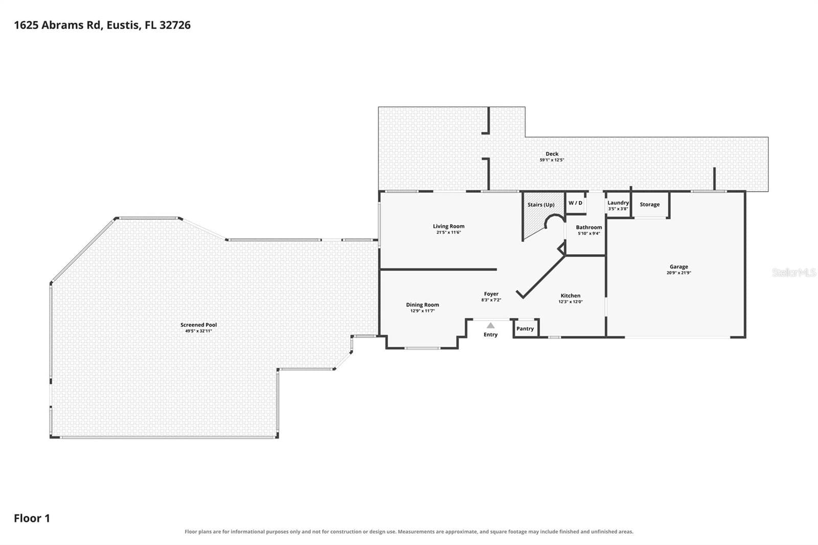 Floor Plan 1 - 1625 ABRAMS RD, EUSTIS