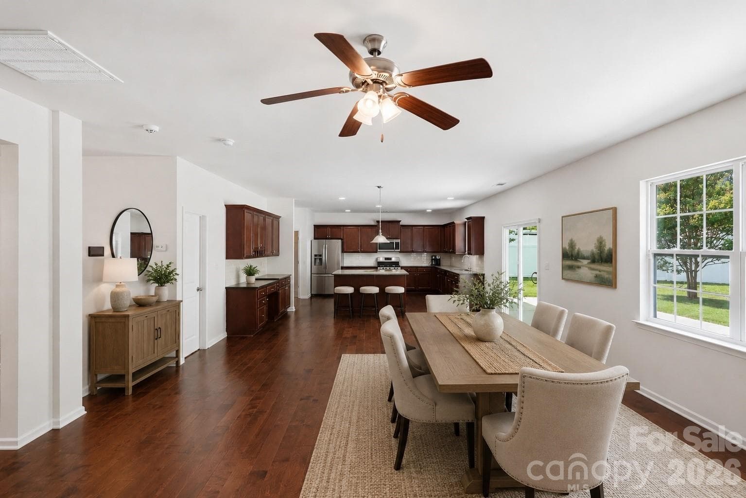 Kitchen/Breakfast Nook Virtually Staged - 137 Rippling Water Drive, Mount Holly