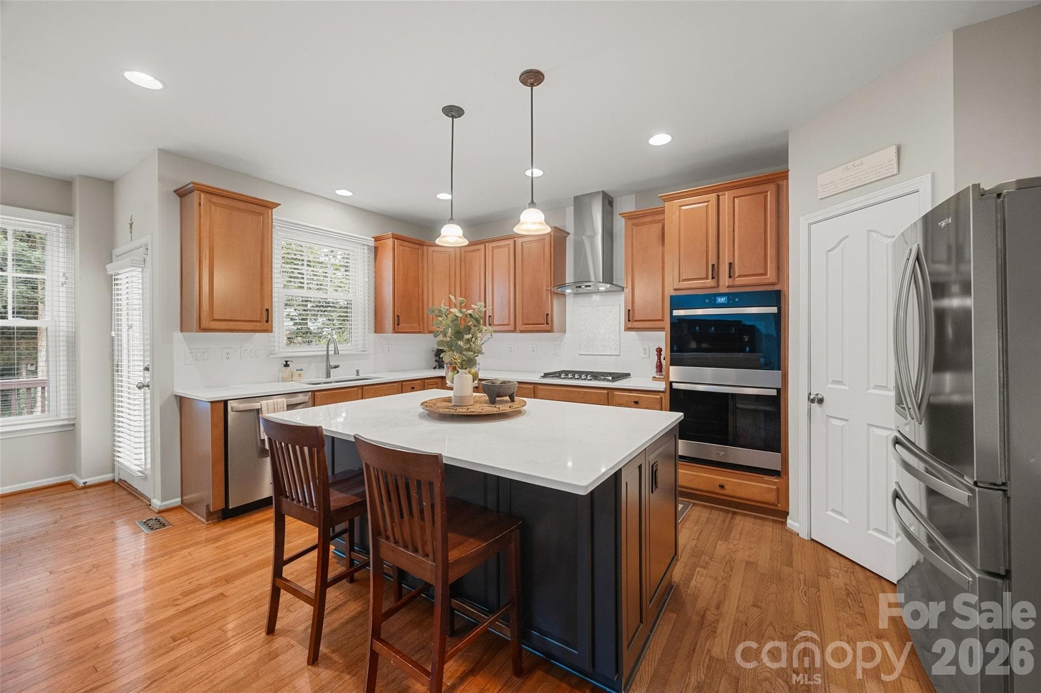 Kitchen w/ Island - 9004 Creekstone Road, Waxhaw