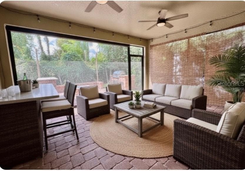Virtually staged Lanai - 1557 AMBER LEAF CIR, OCOEE