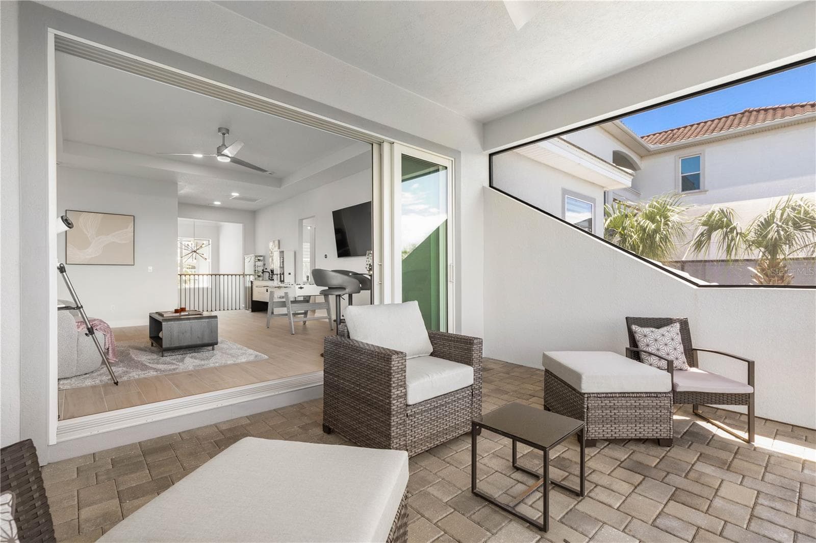 Stacking sliding doors perfect for indoor/outdoor living - 23 OCEAN RIDGE BLVD N, PALM COAST