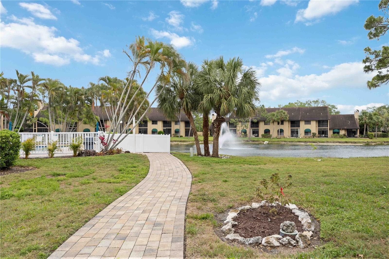 paved pathway to small, heated pool - 5627 ASHTON WAY #5627, SARASOTA