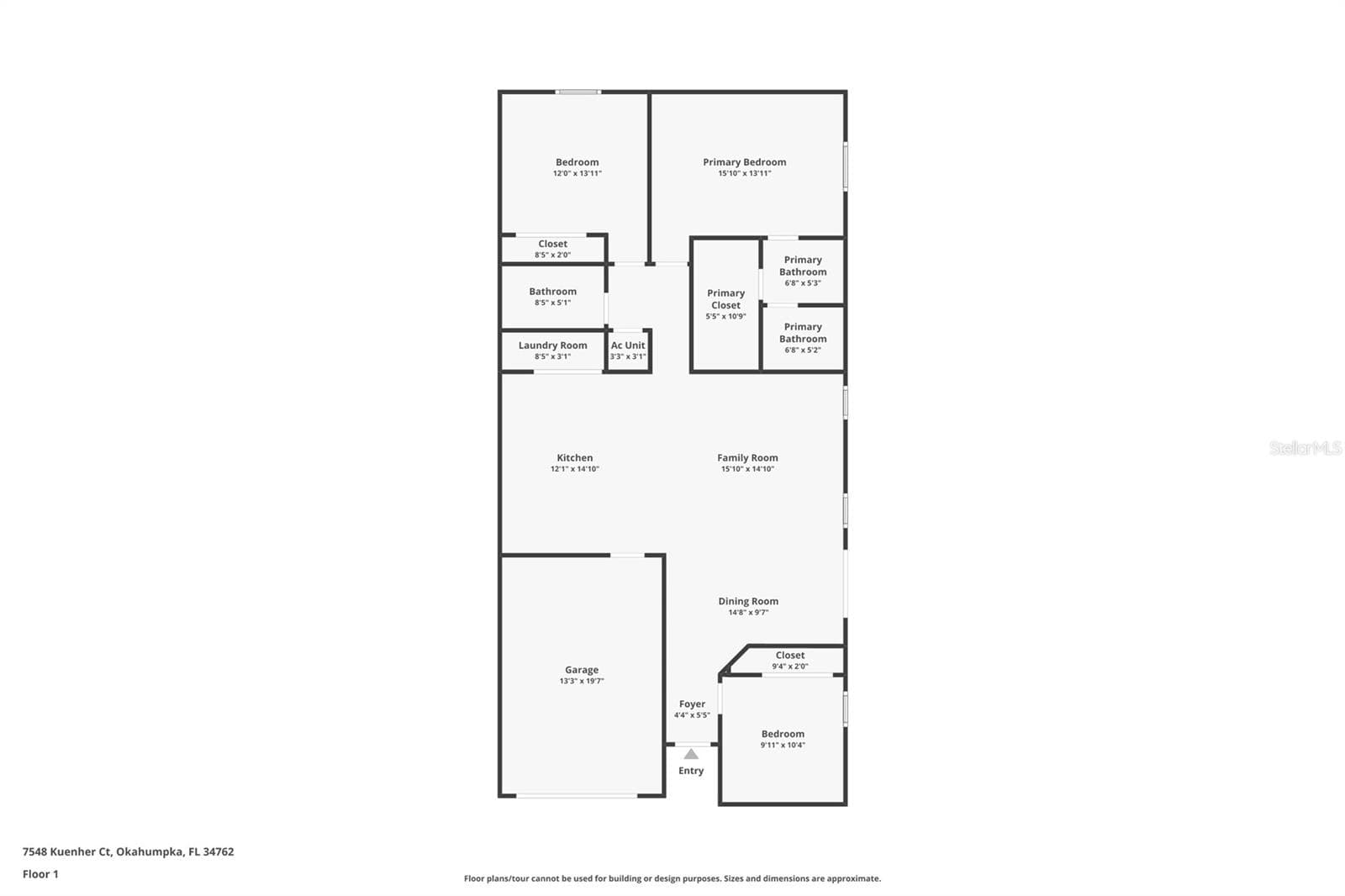 Floorplan - 7548 KUENHER CT, THE VILLAGES