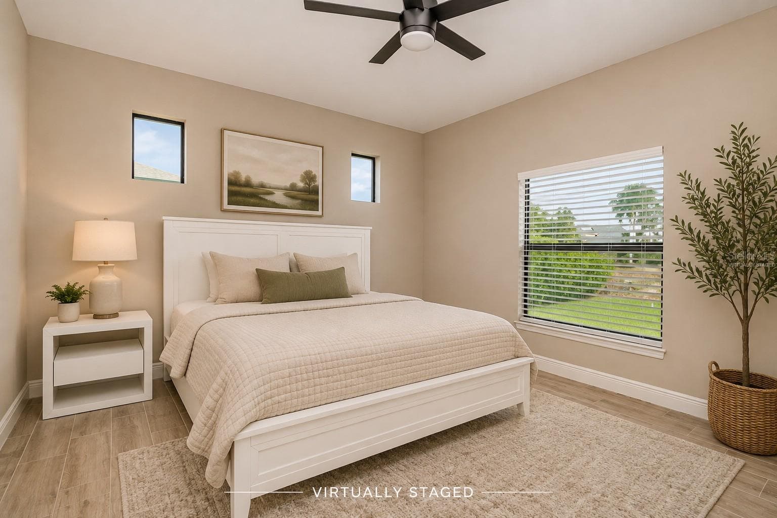 Primary BedroomVirtually Staged - 2841 NW 45TH PL, CAPE CORAL