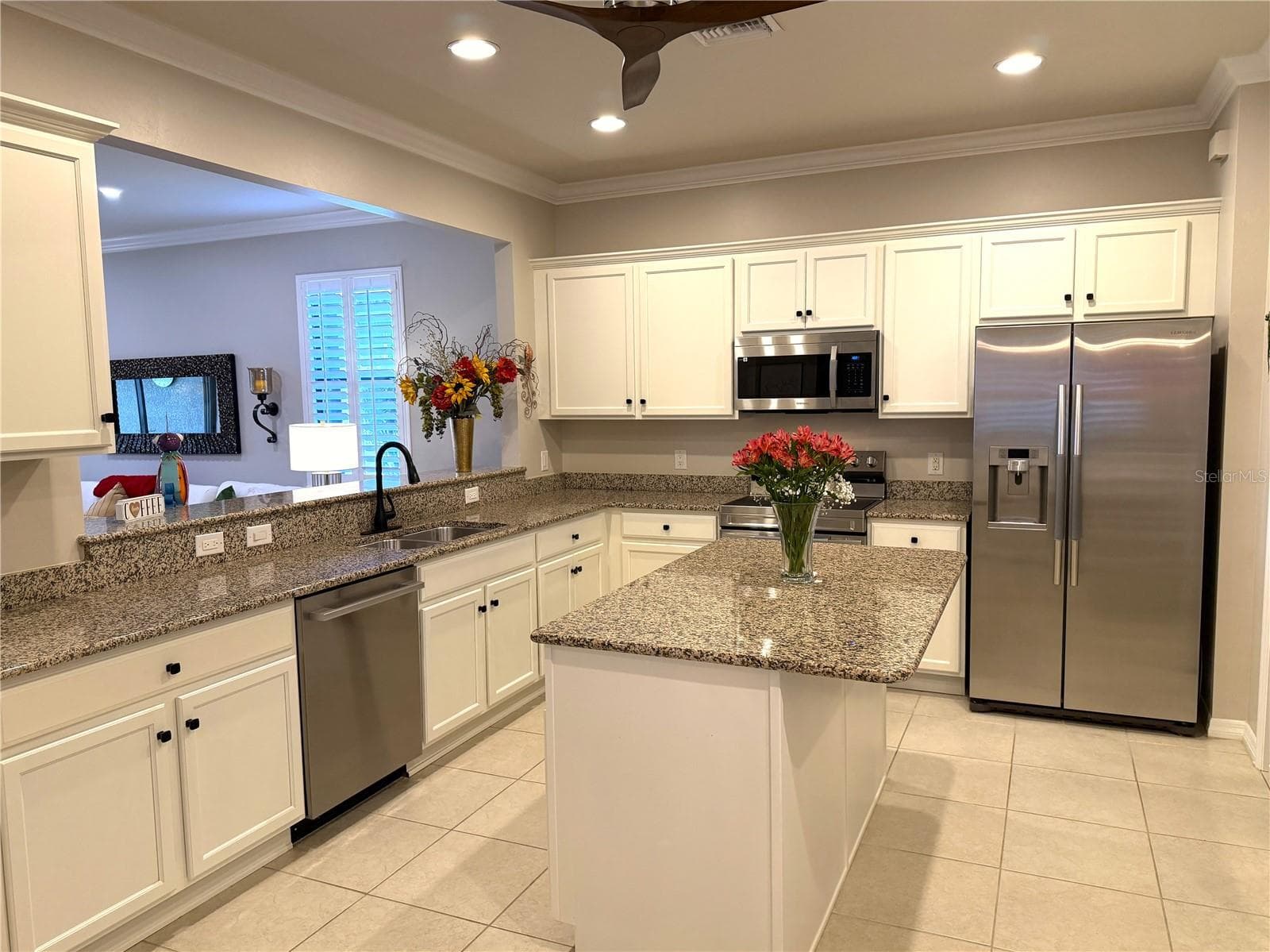 Kitchen with stainless appliances - 2436 ARUGULA DR, NORTH PORT