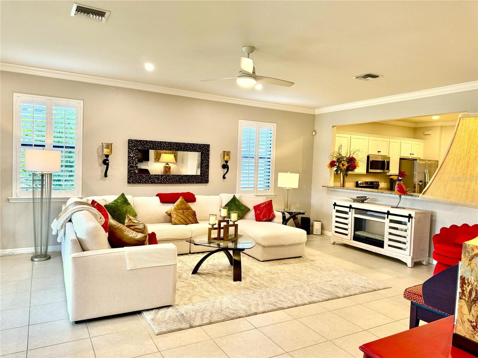 Crown molding , updated lighting and planations shutters - 2436 ARUGULA DR, NORTH PORT