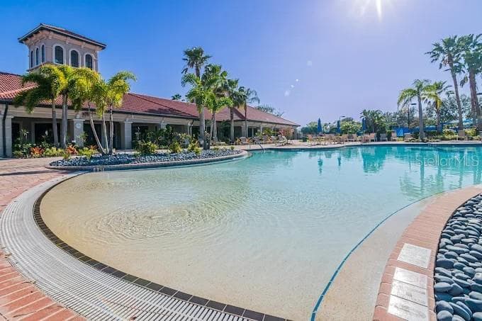 Beautiful zero depth Community Pool - 2436 ARUGULA DR, NORTH PORT