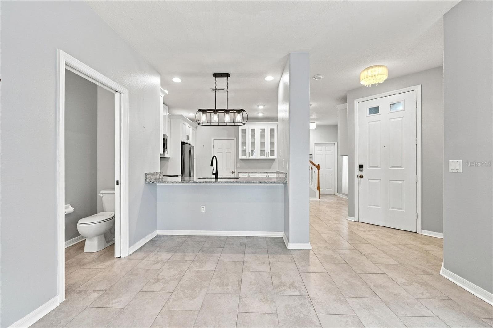 Kitchen, Dining, Entry, & Half Bathroom - 6030 PARKSIDE MEADOW DR, TAMPA