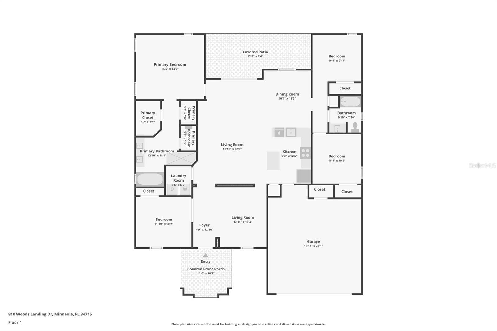 Floor Plan - 810 WOODS LANDING DR, MINNEOLA