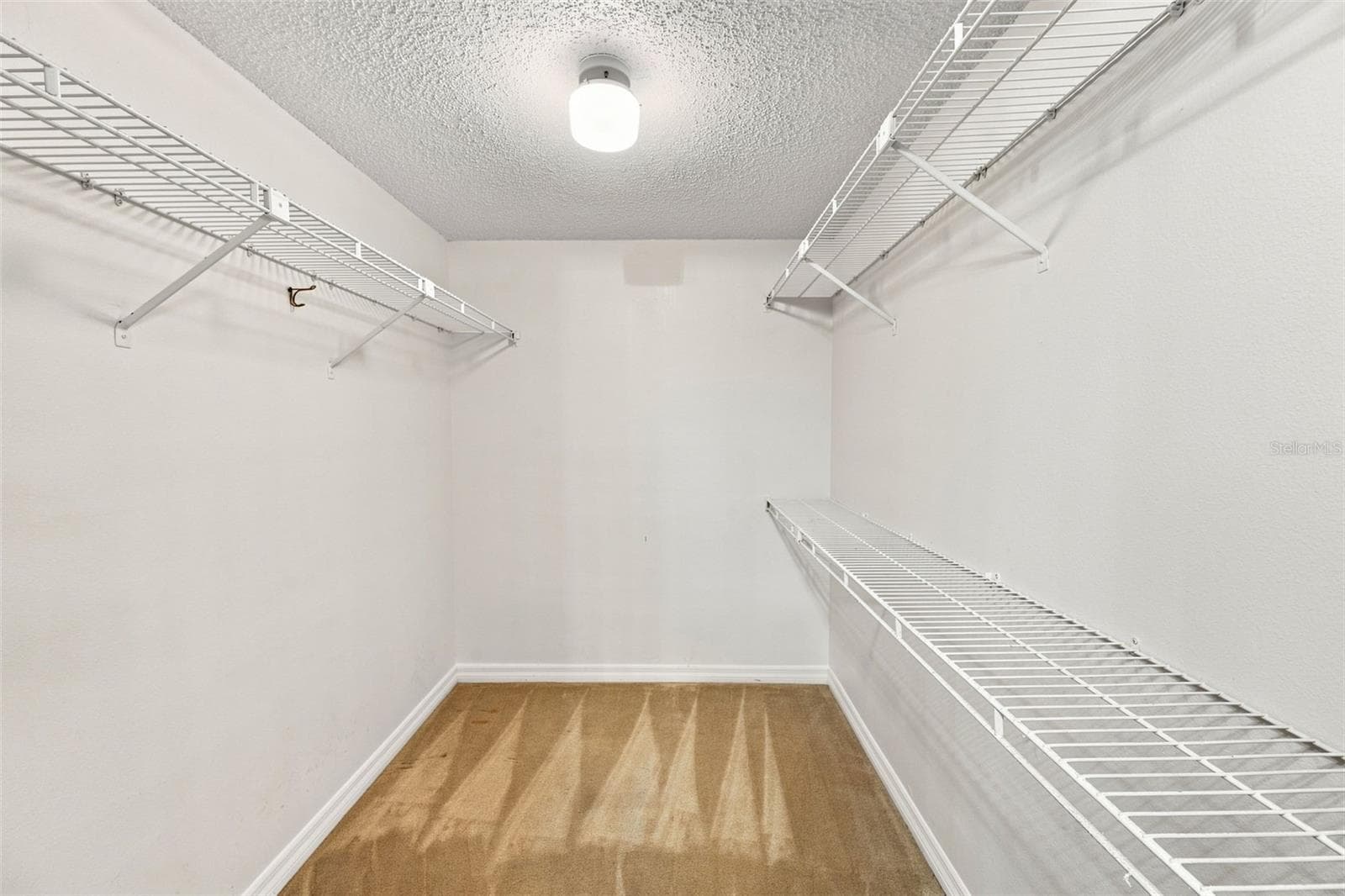 One of two walk-in closets in primary bedroom - 55 ROGERS ST #204, CLEARWATER