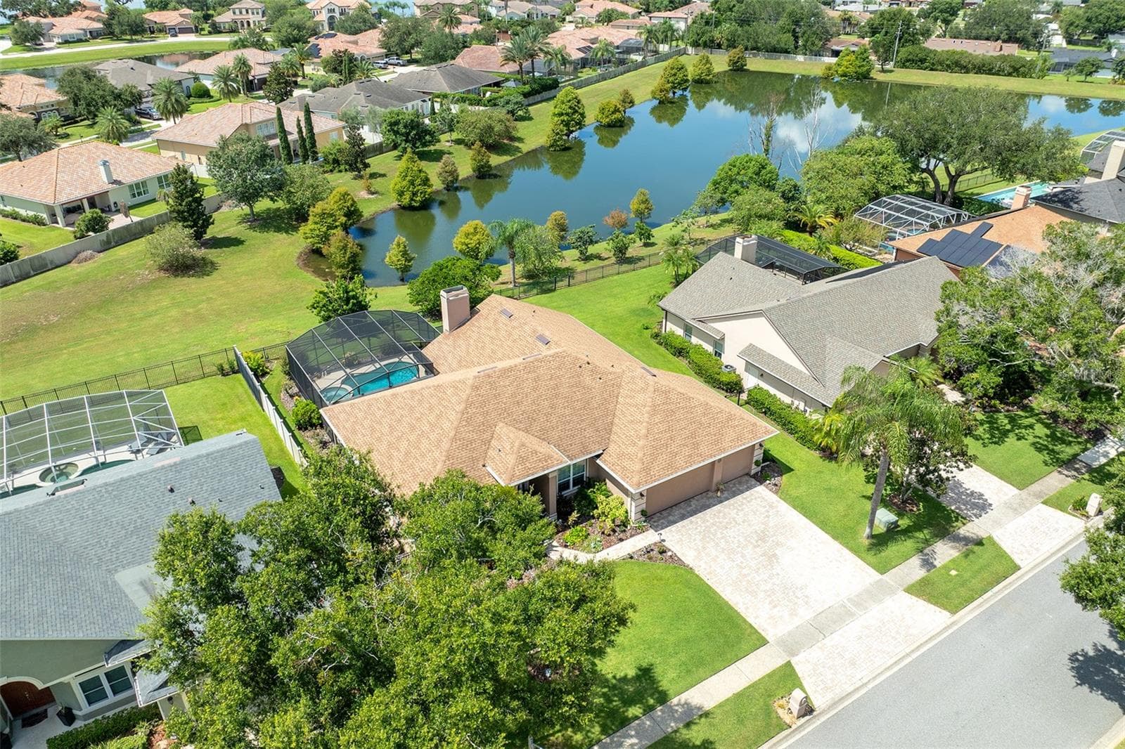 Aerial - 5314 CHISWICK CIR, BELLE ISLE