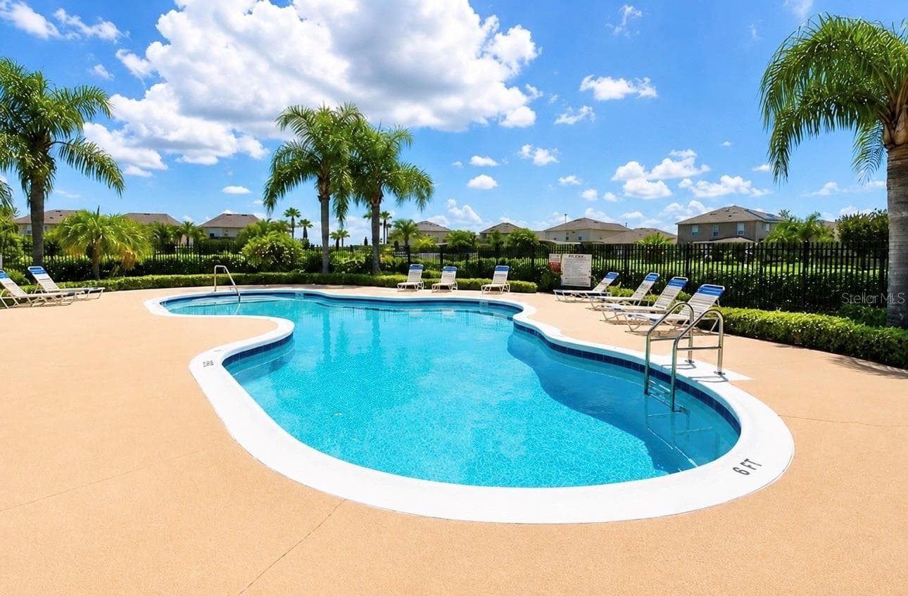 Community pool - 1242 DARNABY WAY, ORLANDO