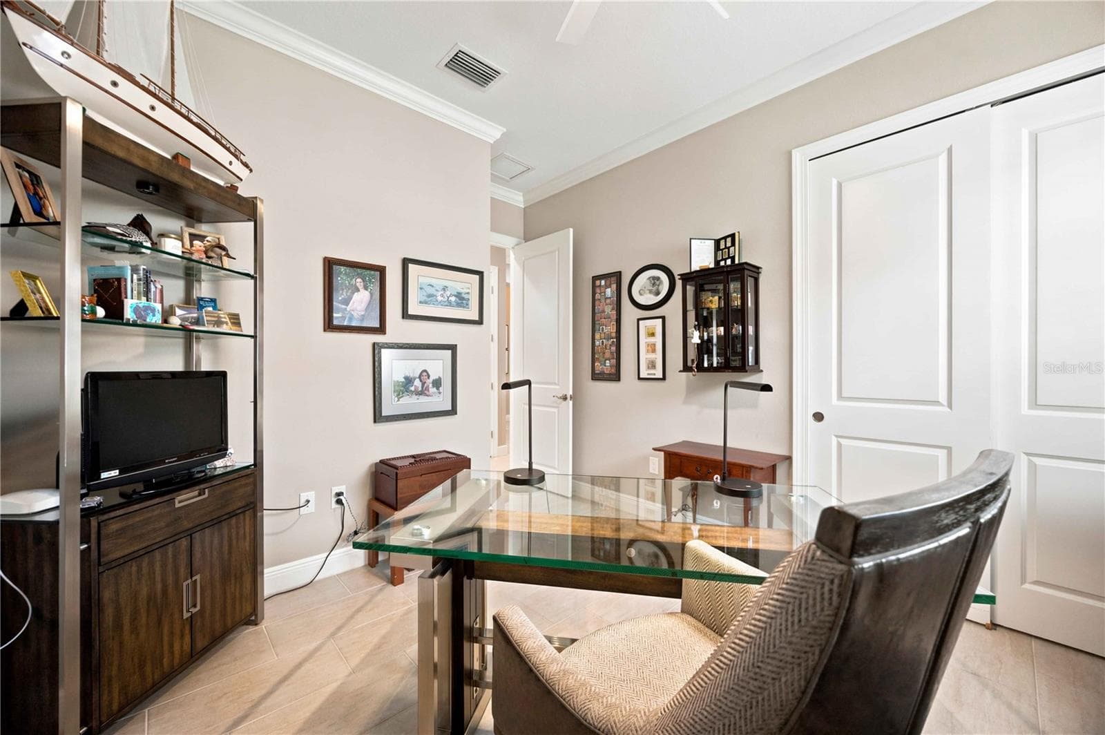 Bedroom 3 in this home is used for a quiet office. - 23709 WAVERLY CIR, VENICE