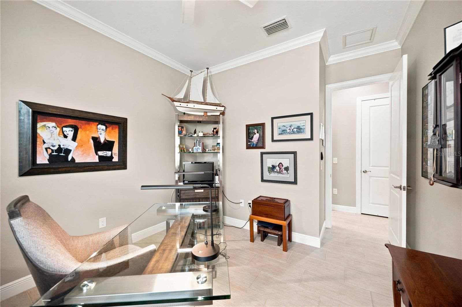 Bedroom 3 - multi-use.  Used as an office in home. - 23709 WAVERLY CIR, VENICE
