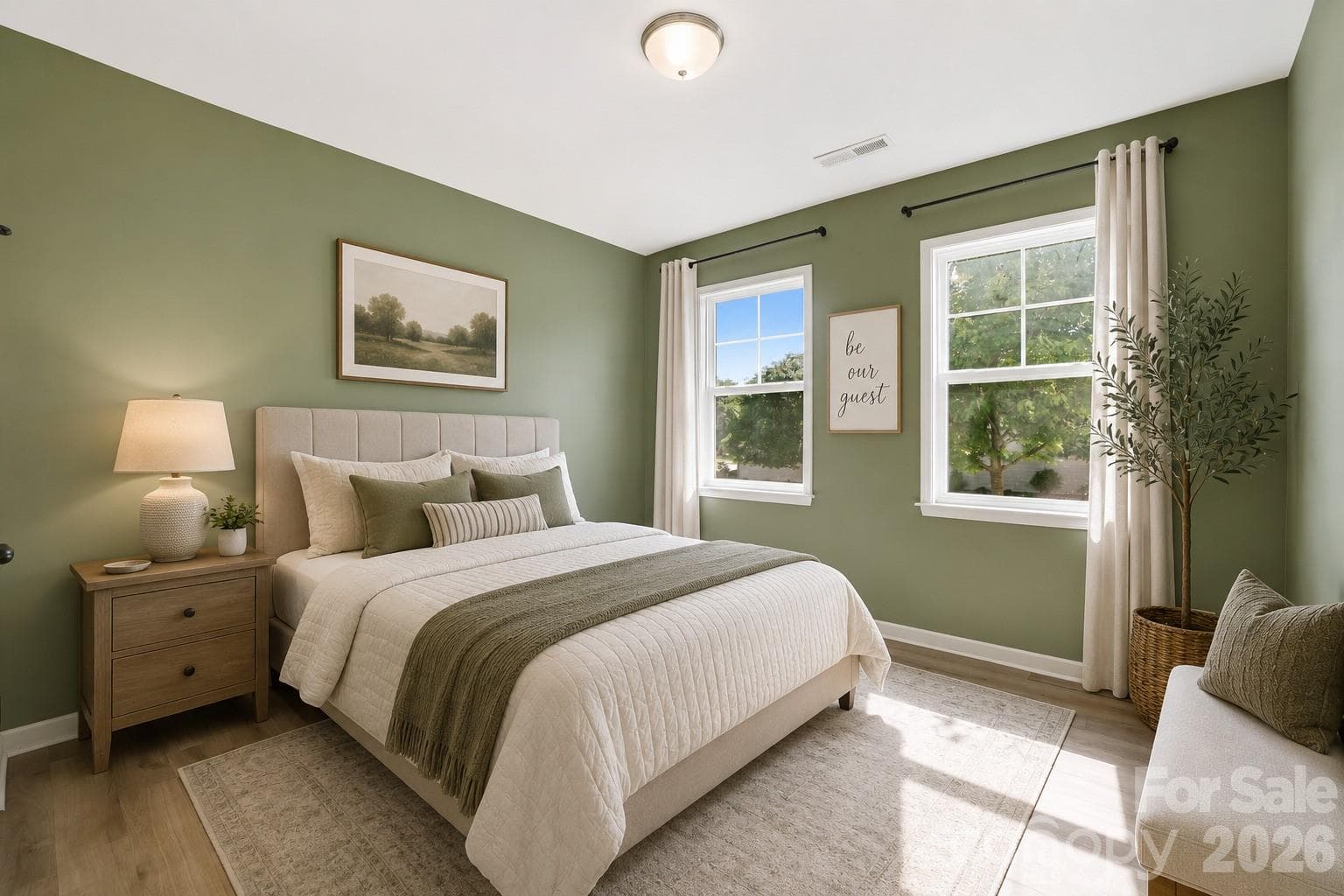 Virtually Staged Front Bedroom - 1134 Baldwin Drive, Lancaster