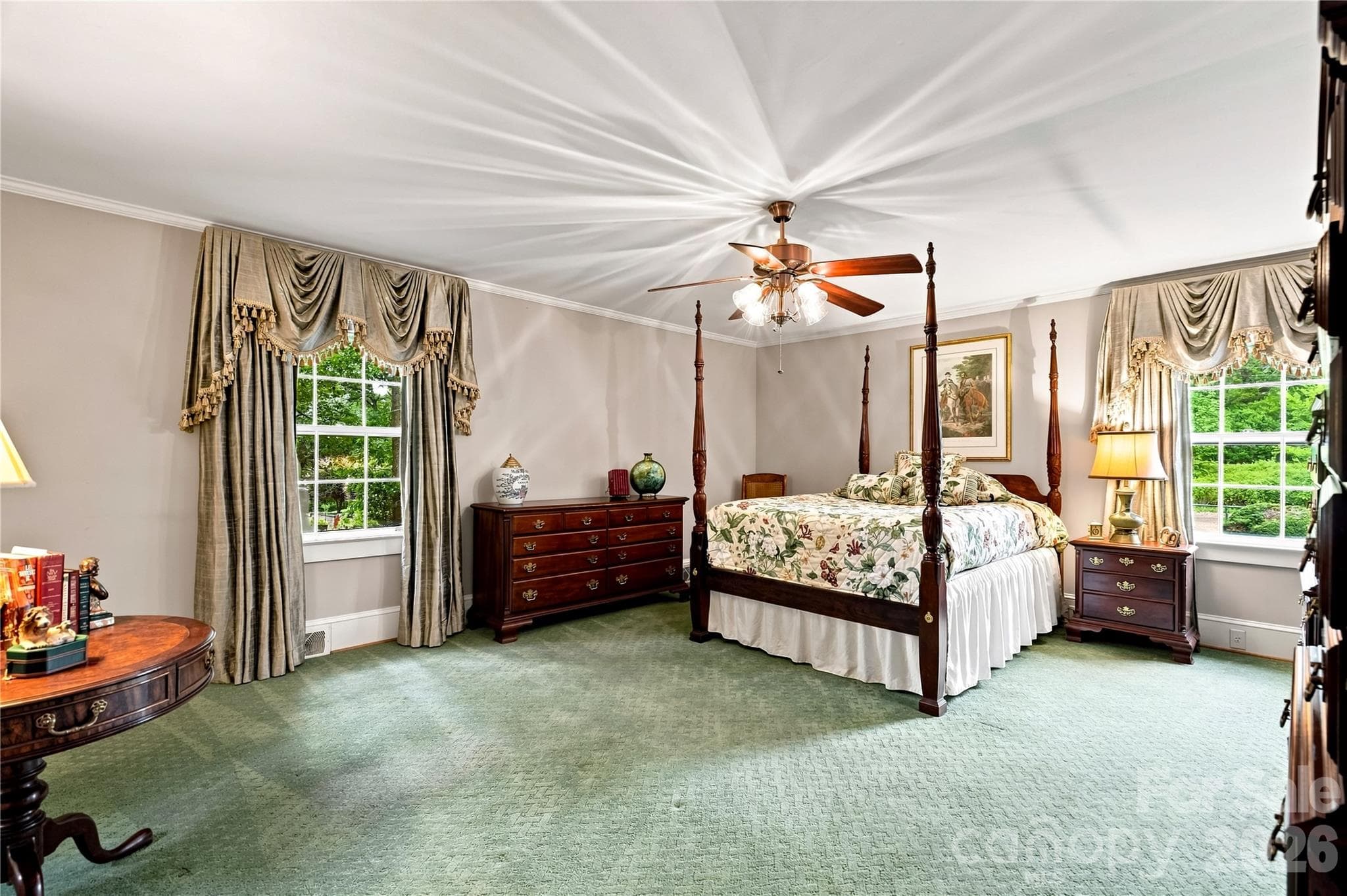 Spacious upper-level third bedroom with multiple windows. - 209 Labans Lane, Lincolnton