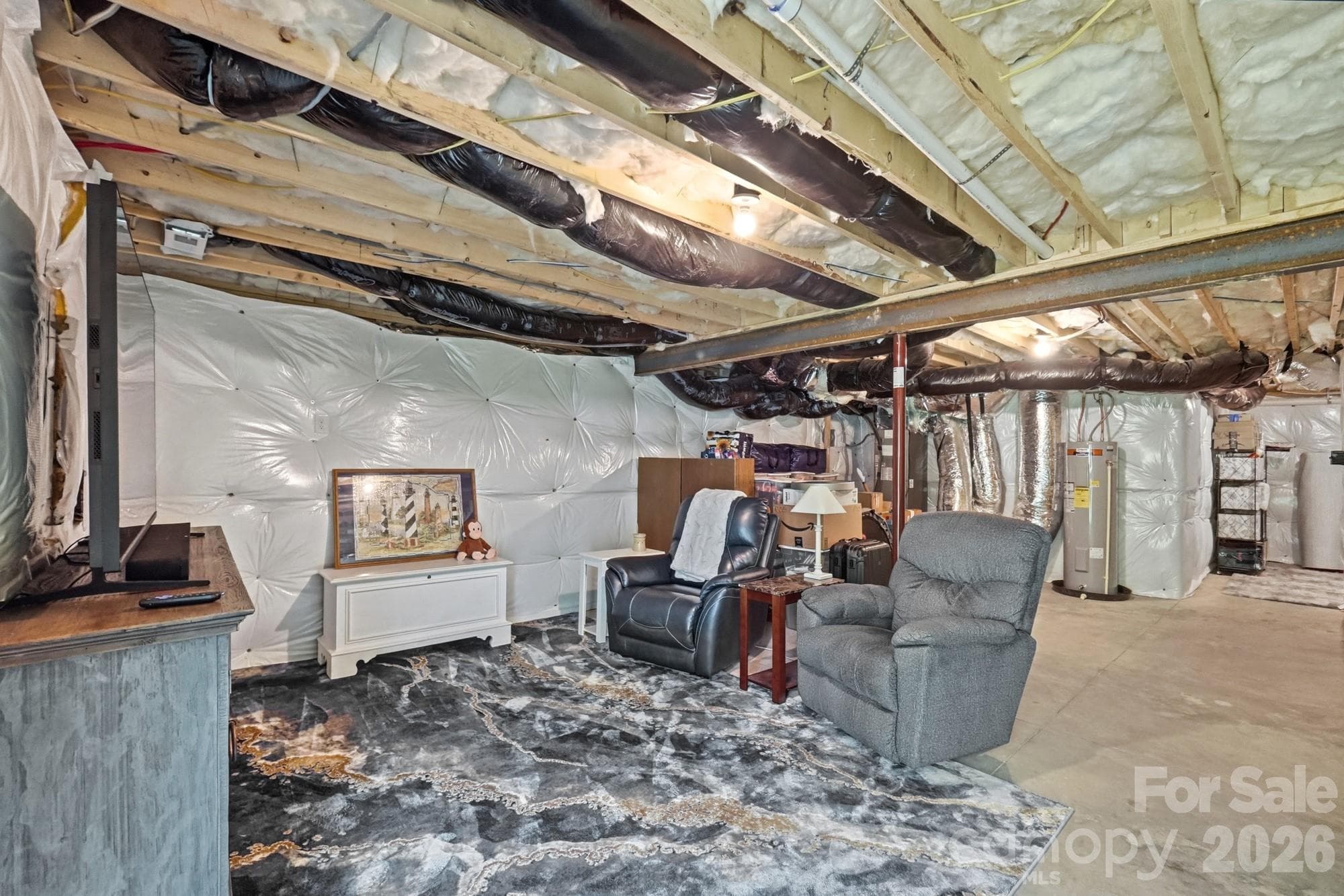 Unfinished basement - 5965 Granbury Drive, Kannapolis