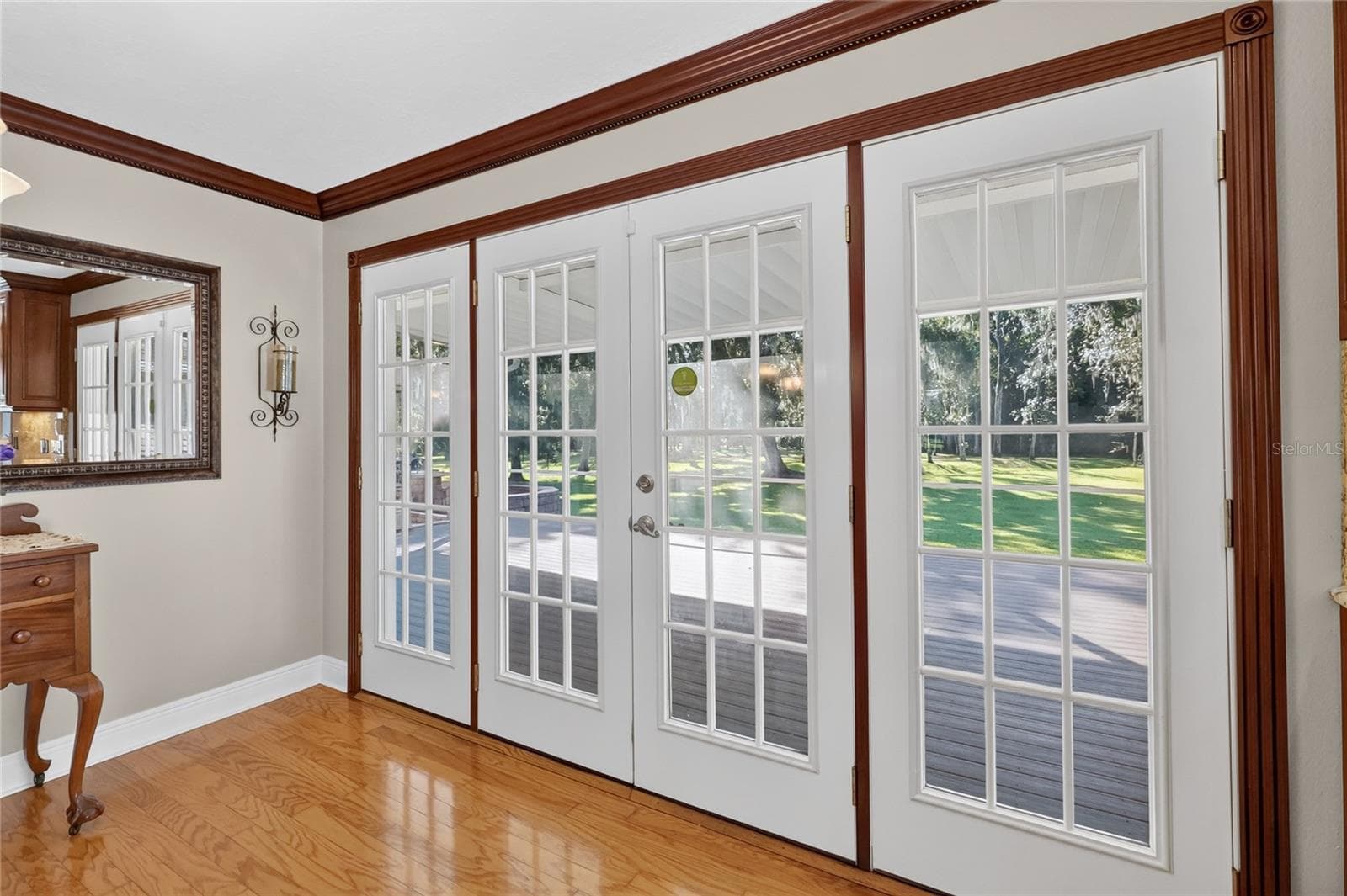 French doors going to back porch - 2628 LONGWOOD DR, LAKELAND