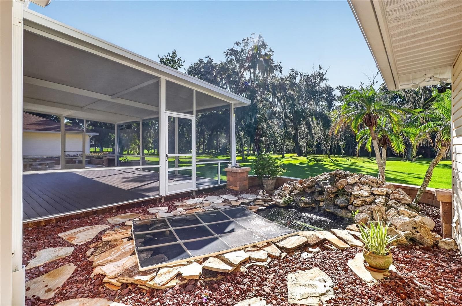 Waterfall and KOI pond - 2628 LONGWOOD DR, LAKELAND